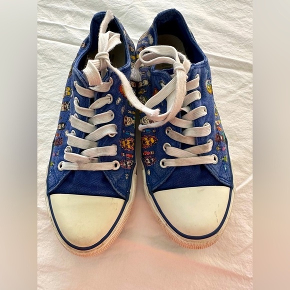 James Rizzi Fila Collabrative Chuck Taylor Inspired Streetwear Women’s 9 Men’s 7 - Picture 4 of 8